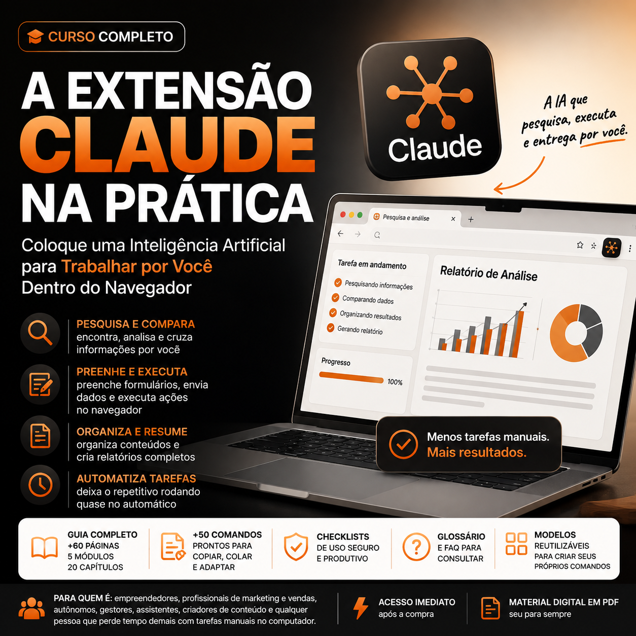 Capa do produto A Extensão Claude na Prática
